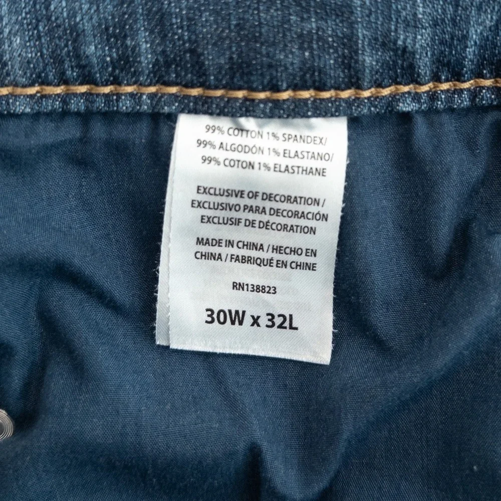 Cody James Jeans Women 30 x 32 Blue Wide Leg Western Bootcut Denim Ranch Cowgirl